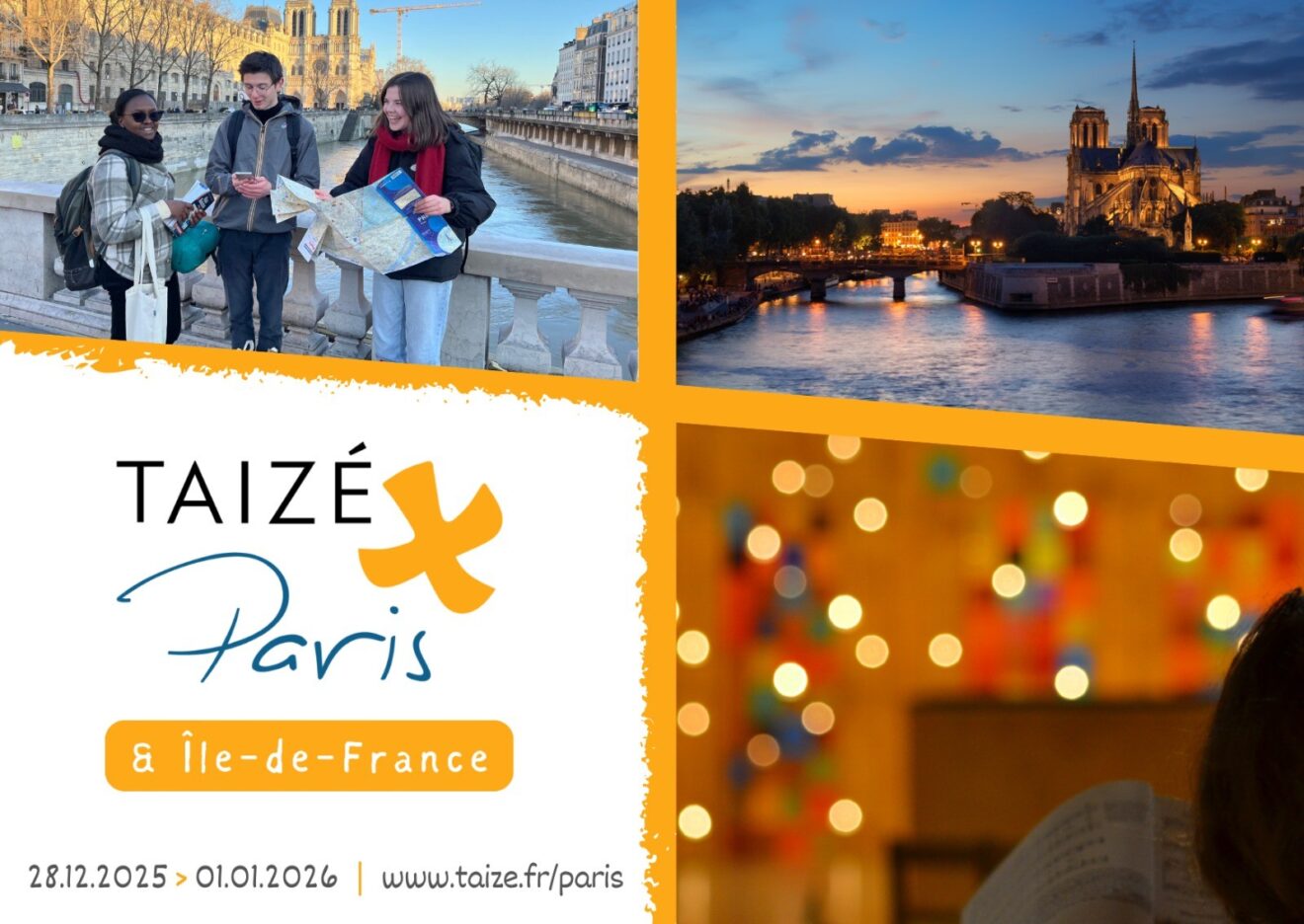 28 décembre – 1er janvier Rencontre européenne de Taizé à Paris
