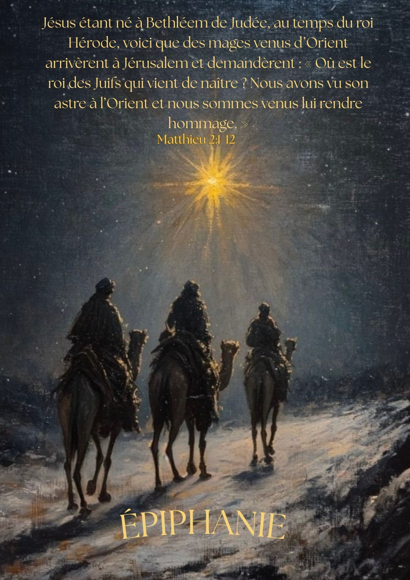 Affiche epiphanie (A4)